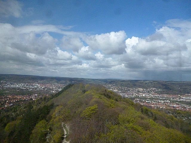 Blick vom Fuchsturm nach Westen (24.4.2016)